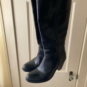 Frye Limited Edition Mustang Leather Heeled Knee Boots